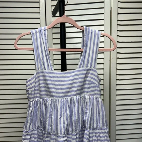 NwotAnthropologie helena purple and white Maxi Dress - Picture 3 of 10